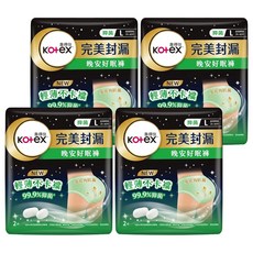 Kotex 靠得住 抑菌好眠褲 褲型衛生棉, L(腰圍28~40吋), 2件, 4包
