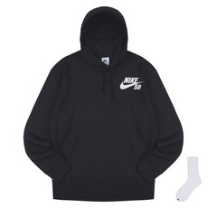 Nike 男款 SB Icon 連帽T恤 CW7065-010 + Welldone 襪子