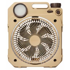 GPLUS 拓勤 LED照明露營風扇, BF-D002, 沙色