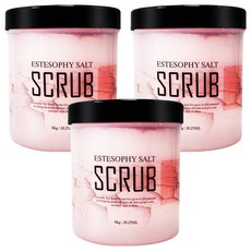 에스테소피 솔트 솝 바디스크럽 로즈장미, 1kg, 3개
