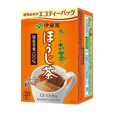伊藤園 焙煎茶包 36g 20入 1盒 日本國產茶葉 環保材質, 20個