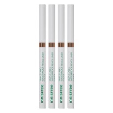 이니스프리 심플라벨 워터프루프 펜슬라이너 0.1g, 3초코브라운, 4개