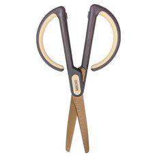 minono 米諾諾 刻度尺防黏鈦金剪 16.7 x 7.5 x 1cm, 灰色 + 金色, 1個