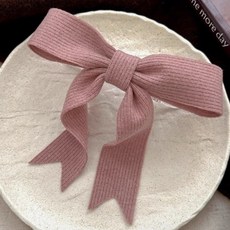 맙소샵 대형 패브릭 매듭리본 빅사이즈 헤어핀 HR528