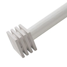 썬데코 사각캡 25 mm 커튼봉 + 조절브라켓, 연오크