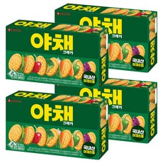 LOTTE 樂天 蔬菜風味餅乾 83g 韓國產蔬菜健康零食, 4盒