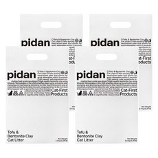 pidan 咖啡膨潤土 混合貓砂, 2.4kg, 4包, 咖啡