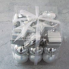 MORIANN 樹裝飾廣場全套三件套, 銀