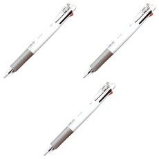 ZEBRA 斑馬牌 四色+鉛筆芯多功能原子筆 B4SA1, 白色, 3個