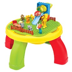 Kids Pang Pang 動物積木桌, 淺綠色