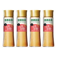 健康廚房 焙煎芝麻拌醬，完整芝麻顆粒深度炒焙，釀造醋添加，不添加防腐劑, 200ml, 4瓶