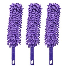 超細纖維除塵迷你撢子 40 x 7cm 紫色 3支, 1組