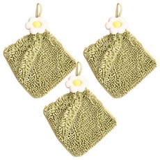 雞蛋花擦手巾 25 x 25cm 柔軟吸水 廚房浴室, 1條, 3條