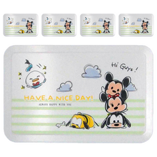 收納王妃 TSUM 濕紙巾盒, 綠線米奇家族, 5個