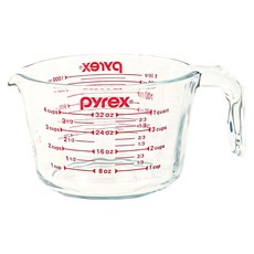 Corelle Brands 康寧餐具 Pyrex 耐熱鋼化玻璃量杯, 透明, 1000ml, 1個