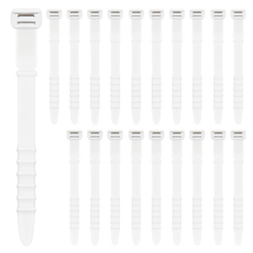 픽스몰 실리콘 하양 케이블타이 선정리 세트, 화이트, 20개