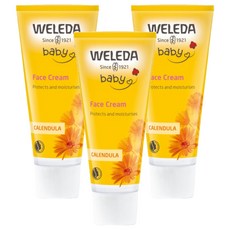 WELEDA 薇蕾德 金盞花寶貝柔護面霜, 3條, 50ml