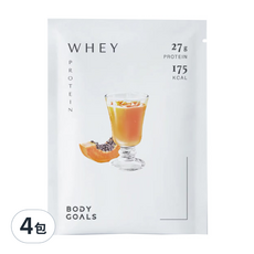 BODY GOALS 水解乳清蛋白PRO 木瓜牛奶, 40g, 4包