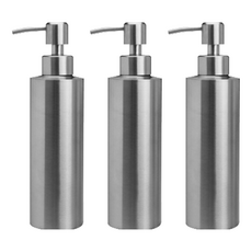 코시나 무광 디스펜서 350ml, 실버, 3개