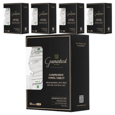 GuaranteedByVastly 竹纖維壓縮毛巾, 30入, 5盒