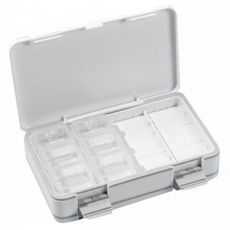 蕉蕉購物 日式雙層密封便攜7日藥盒 灰色, 1組