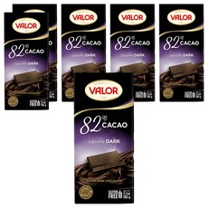 VALOR 82%純黑巧克力片, 100g, 產區嚴選, 風味細緻圓滑, 餘韻花果香味, 6片