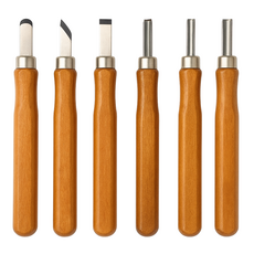 InGlow 美術工藝用原木雕刻刀6件組, 6入