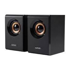 Kinyo 木質立體擴大喇叭, US-177, 黑色