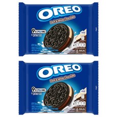 OREO 奧利奧 夾心餅乾隨手包 黑白巧克力口味 9入小包裝, 248.4g, 2袋