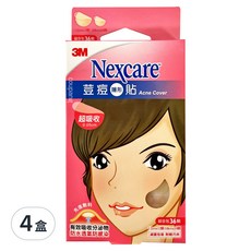 3M Nexcare 荳痘隱形貼 綜合包 滅菌包裝 附輕巧夾 A036, 36顆, 4盒