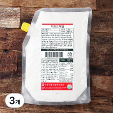 치즈 드레싱, 1kg, 3개