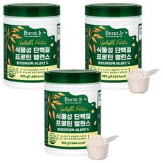 본트비 식물성 단백질 프로틴 밸런스, 420g, 3개
