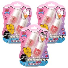 Candygirl 수성 안전 톡톡 튀는 사랑스러운 어린이 네일 컬러, 06블링블링글리터, 3개