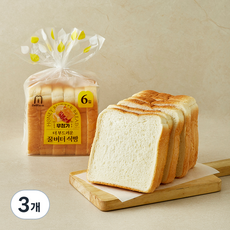 델리팜 더 부드러운 꿀버터 식빵 6개입, 380g, 3개