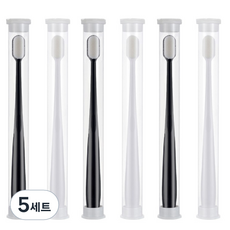 生活的技術超細萬支千毛牙刷 白色 3入+黑色 3入, 5組, 6入