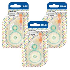 MILAN 泡泡糖修正帶 5mm*15m, 顏色隨機, 3個