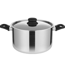 EDELKOCHEN 電磁爐適用雙耳3層304不鏽鋼湯鍋 300ULTIMD241, 單色, 24cm