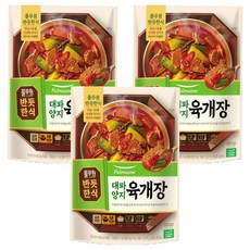 풀무원 반듯한식 대파 양지 육개장, 450g, 3개