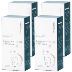 deepure 淨森林 洗碗機專用環保洗碗錠 60入, 4盒, 10g