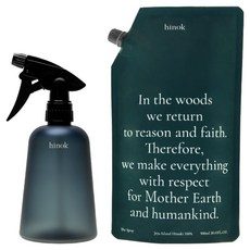 hinok The Spray 織物除臭空瓶 + 補充瓶組合, 1套