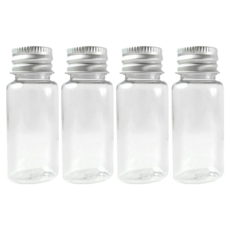 台灣 COSMOS 鋁蓋瓶 15ml, 透明色, 4個