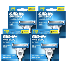 Gillette 吉列 Machsyn3 鋒速 刮鬍刀頭, 8入, 4盒