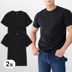 캐럿 남성용 고밀도 코튼스판 슬림 머슬핏 반팔 티셔츠