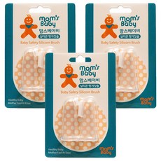 mom's Baby 矽膠乳指牙刷, 單一顏色, 2入, 3個