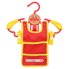 ANPANMAN 麵包超人 兒童連身衣架 360度旋轉掛勾 兩側肩墊寬度可調整, 1個