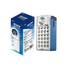 太星電工 夜巡俠長效LED充電式照明燈 停電自動亮燈 USB手機充電 100小時長效照明, 1個, 16.5 x 7.7 x 7.6cm, 藍色