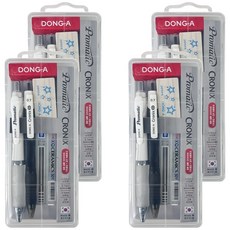 DONG-A Promatic 自動鉛筆 + 原子筆文具組, 混合顏色, 4套