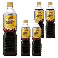 NESCAFE 雀巢咖啡 Gold 黑咖啡飲 無糖, 720ml, 5瓶