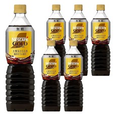 NESCAFE 雀巢咖啡 Gold 黑咖啡飲 無糖, 720ml, 6瓶