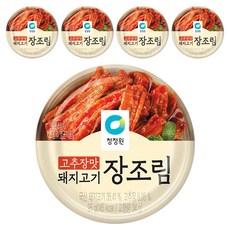 청정원 고추장맛 돼지고기 장조림, 95g, 5개